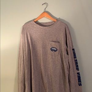 Grey long sleeve men’s T-Shirt Vineyard vines